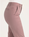 Side view of model wearing Old Rose Weekend Chino Pants, Slim Fit.